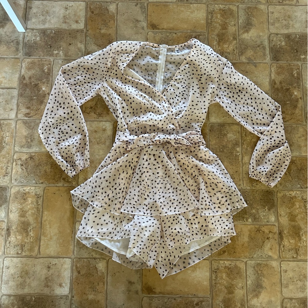 Polka Dot Sheer Romper